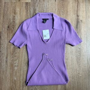 Last Call!! Forever 21 Lavendar Ribbed Women's Bodysuit